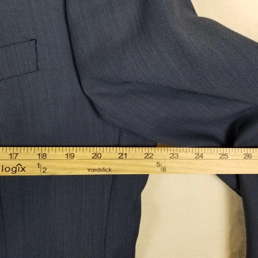 Lauren Ralph Lauren Mens 42R Blue Wool Blend 2 Button Sport Coat Blazer‎ 42 R